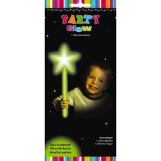 Artwrap Glow Star Wand Green 20cm
