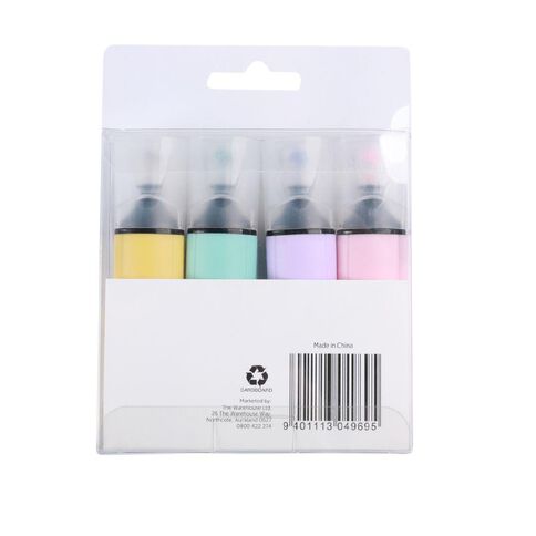 Uniti Window Tip Highlighters 4 Pack