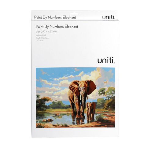 Uniti Paint By Numbers Elephant