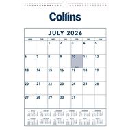 Collins Calendar Mid Year A3 Month To View 2026 2027