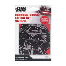 Lucas Film Counted Cross Stitch Mini 10 x 10cm Darth Vader