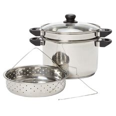 Living & Co Multi Cooker Set Silver 4 Piece