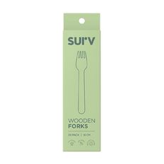 SURV. Wooden Forks Natural 20 Pack