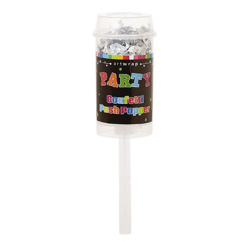 Artwrap Confetti Push Poppers 17cm Assorted