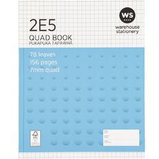 WS Exercise Book 2E5 7mm Quad 78 Leaf