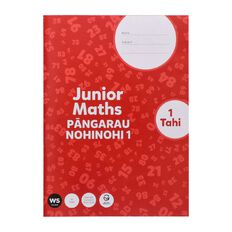 WS Junior Math 1 Tahi Red