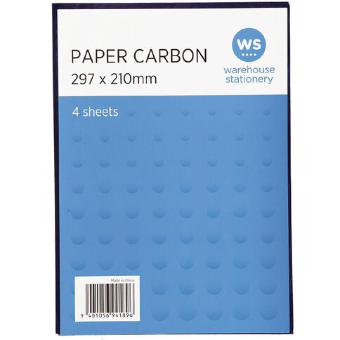 WS Paper Carbon 4 Sheets Blue Mid A4