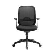 Eden Sprint Synchro Highback Mesh Chair Black With Arms