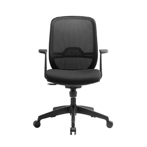 Eden Sprint Synchro Highback Mesh Chair Black With Arms