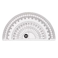 WS Protractor 180 10cm Clear
