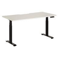 Jasper J Emerge Elec Height Adj Dual Motor 3 Stage Scallop 1800 BlkWht