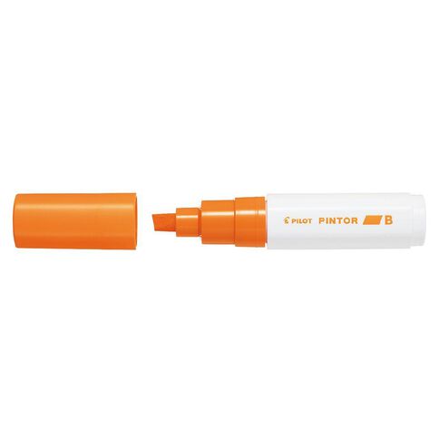 Pilot Pintor Marker Chisel Broad 8.0mm Tip Orange
