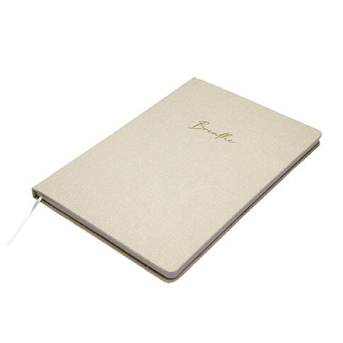 Uniti Stationery Linen A4 Notebook Cream