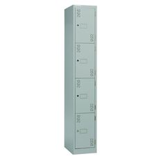 Precision 4 Tier Locker Silver Grey
