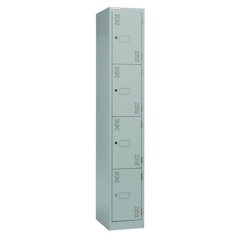 Precision 4 Tier Locker Silver Grey
