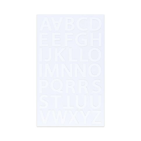 Uniti Foil Alpha Stickers White White