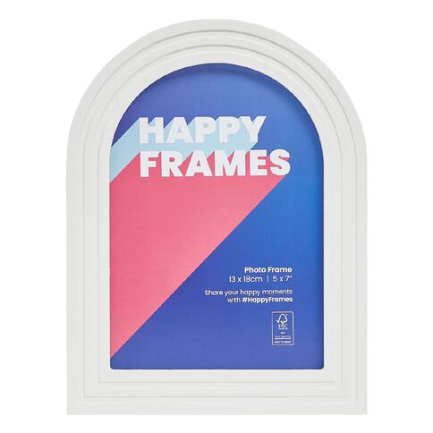 Happy Frames Layered Arch 13 x18 White
