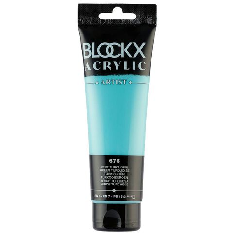 BLOCKX Acrylic Tube 120ml Turquoise Green Green