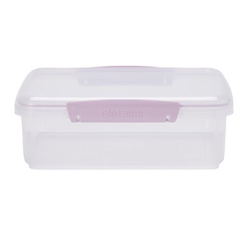 Sistema Klip It Pastels Rectangular Box Assorted Colours 2L