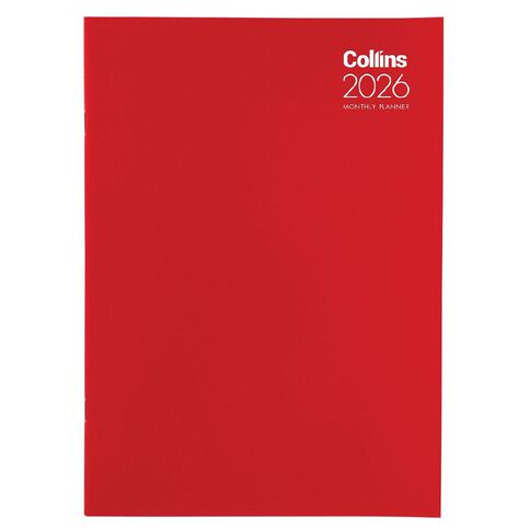 Collins 2026 Monthly Planner Even Year Assorted A4