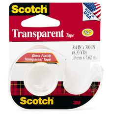 Scotch Tape With Dispenser 19mm x 7.62m Clear