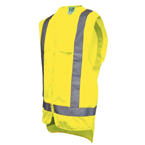 Esko Hi-Vis Day/Night Safety Vest With Pockets Yellow Medium