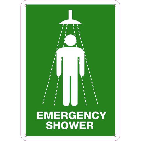 WS Emergency Shower Sign Small 340mm x 240mm