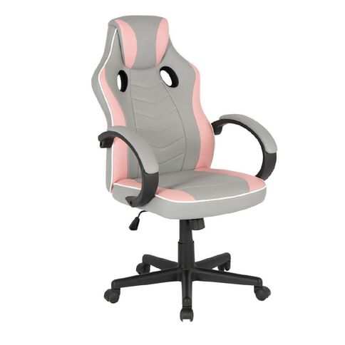 Living & Co Gaming Chair Pink/Grey