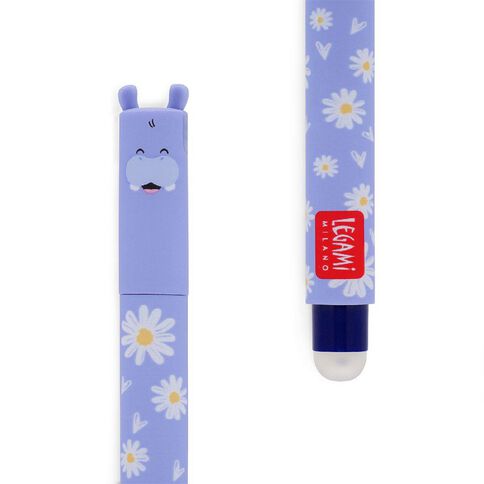 Legami Hippo Erasable Gel Pen Blue
