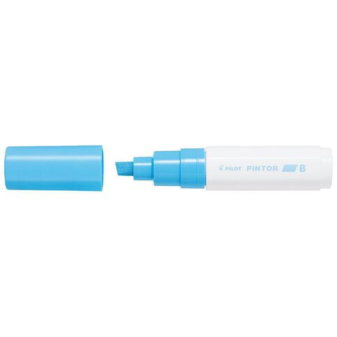 Pilot Pintor Marker Chisel Pastel Broad 8.0mm Tip Blue