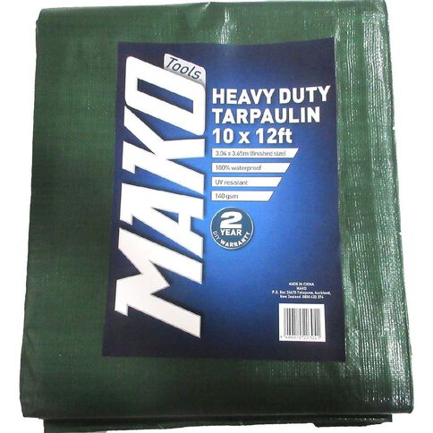 Mako Tarpaulin 140gsm 10ft x 12ft