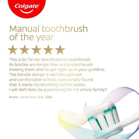 Colgate Total Active Prevention Foaming Clean Toothbrush Medium 1 Pack