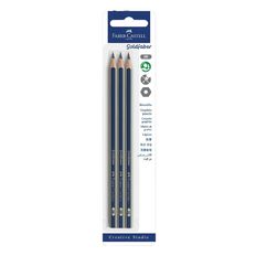 Faber-Castell Goldfaber 2B Pencils 3 Pack