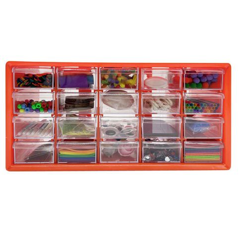 20 Drawers Rainbow Craft Set