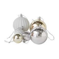 Wonderland Joyful Tidings Bauble 4cm/7cm 40 Pack