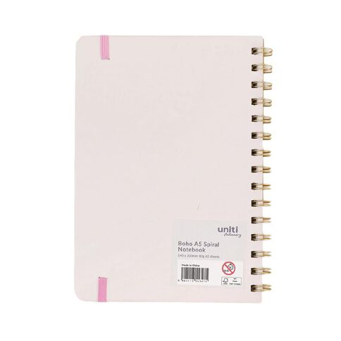 Uniti Stationery Boho A5 Spiral Notebook