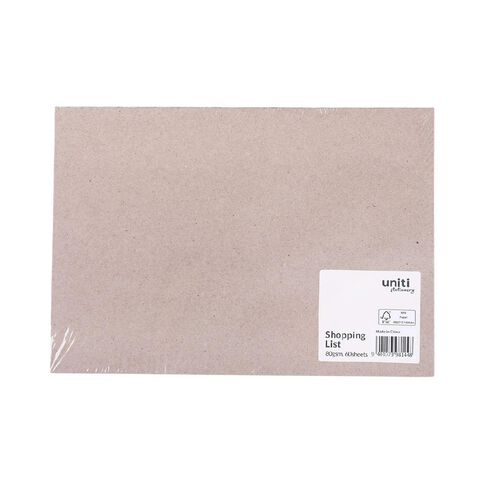 WS Shopping List