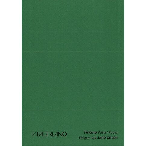 Fabriano Tiziano Pastel Paper 50cm x 65cm Billiard Green Green Mid