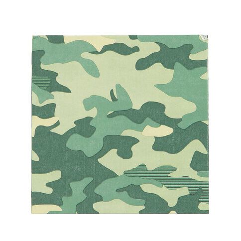 Party Inc Camo Napkins 2-ply 33cm 20 Pack