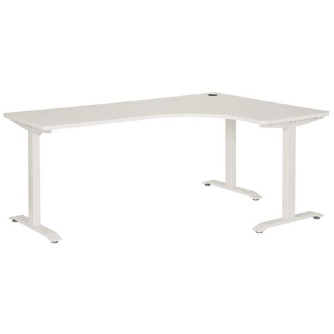 Jasper J Emerge Metal Leg Workstation 1800 x 1200 RH White/White