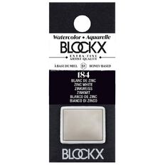BLOCKX Watercolour Half Pan S1 184 Zinc White White