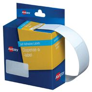 Avery Dispenser Rectangle White Labels 36mm x 19mm