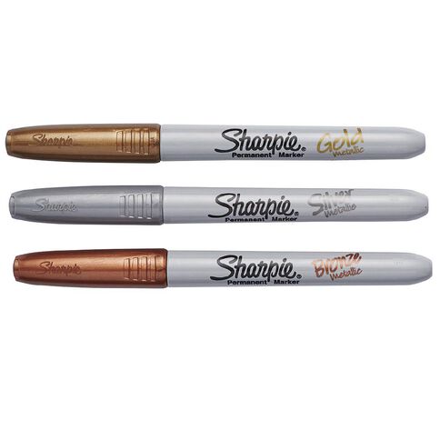 Sharpie Metallic Markers Multi-Coloured 3 Pack