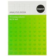 WS 10 Money Column Limp Analysis Book 26 Leaf Blue Blue Mid A4