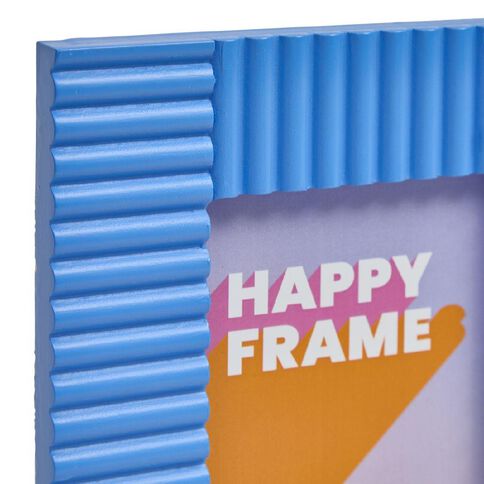 Happy Frames Mixed Ribbed 10x15 Blue