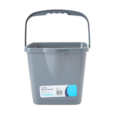 Living & Co Square Bucket Assorted 12L
