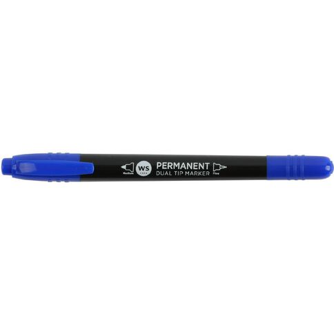 WS Permanent Marker Twin Tip 3 Pack