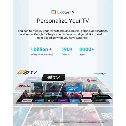 JVC 75 inch 4K Ultra HD QLED Google Smart TV