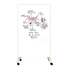 Boyd Visuals Vantage Mobile Glassboard 960x1800mm