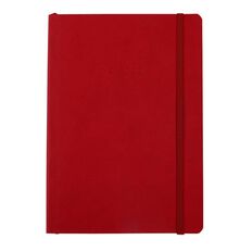 Uniti Colour Pop Notebook Soft Touch Cover Red A5